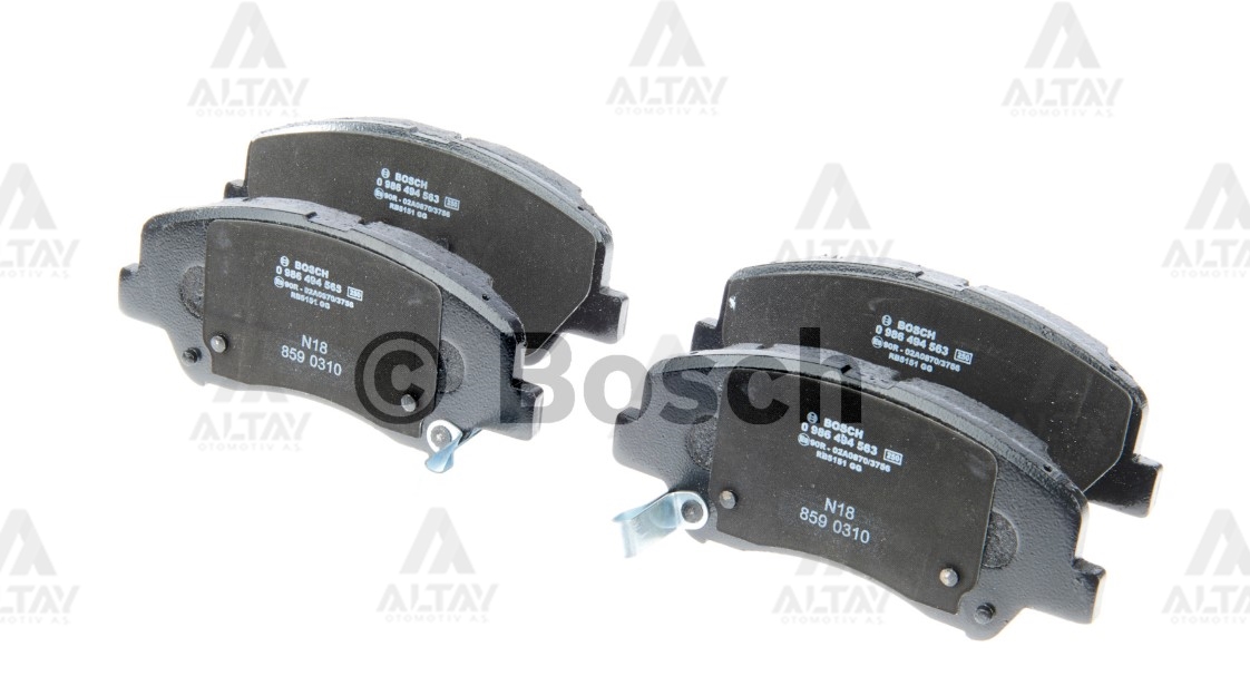 Hyundai Elantra Ön Fren Balata Blue OEM 58101-1RA05 Hyundai Elantra Ön Fren Balata Blue OEM 58101-1RA05